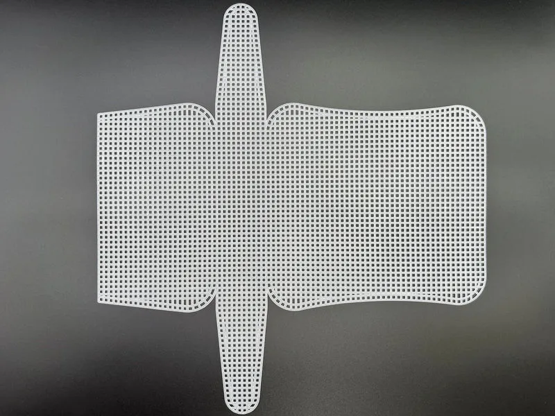 Rete sagomata per borse | 35x33 cm foro 3 mm 100% poliestere | cf 3 pz