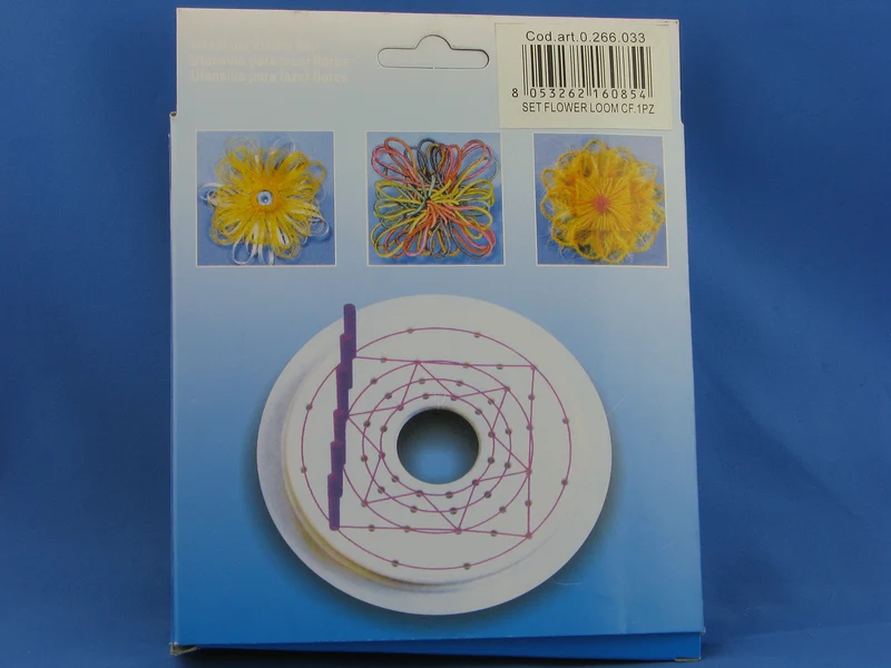 Kit flower loom | telaio plastica per fiori di lana | cf 1 pz