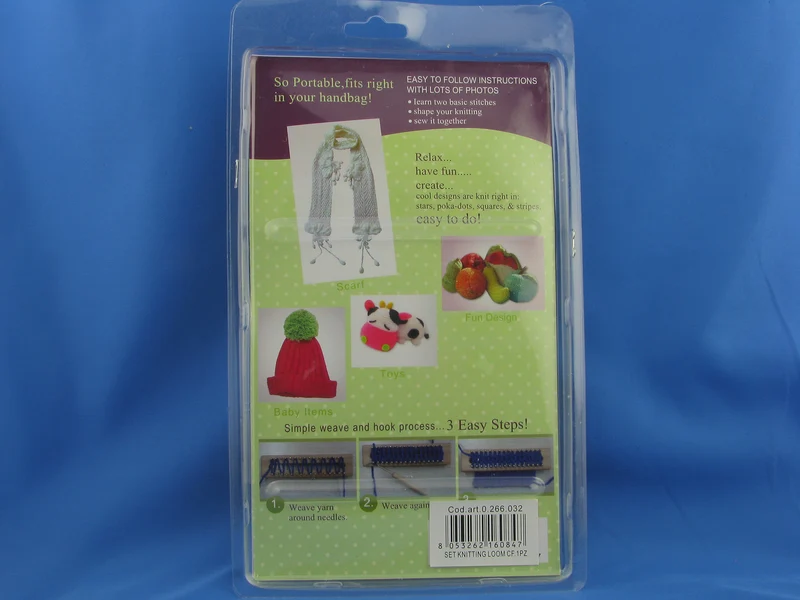 Kit telaio da maglia knitting loom | 13 cm | completo per lana