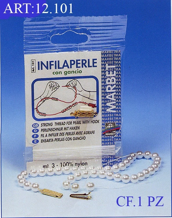 Infila perle professionale con gancetto | cf 1 pz