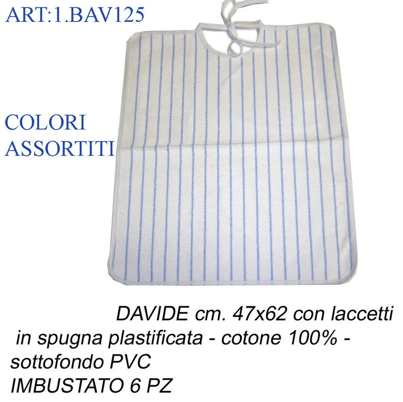 Bavaglione adulto davide plast cf.6pz