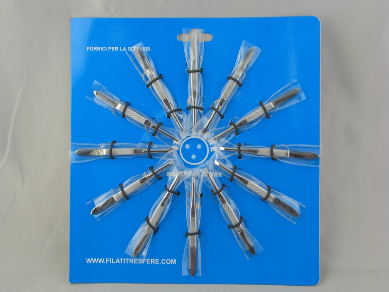 Pinzette per ciglia nikel cf.12pz