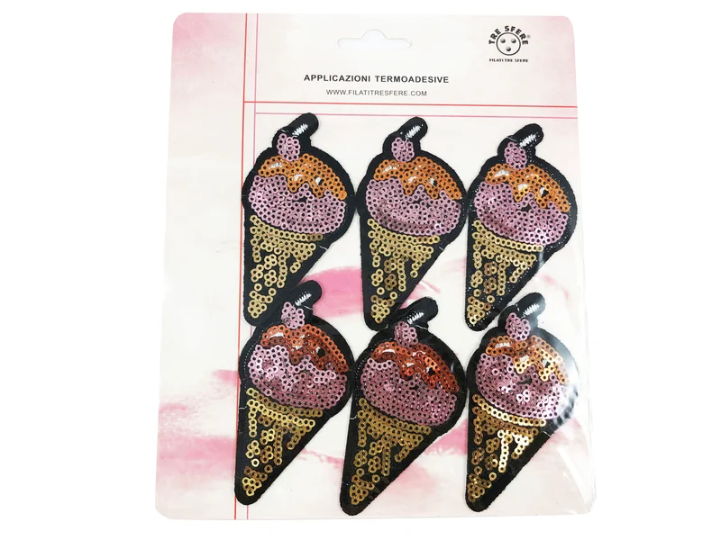 Applicazioni termoadesive gelato cf.6 pz