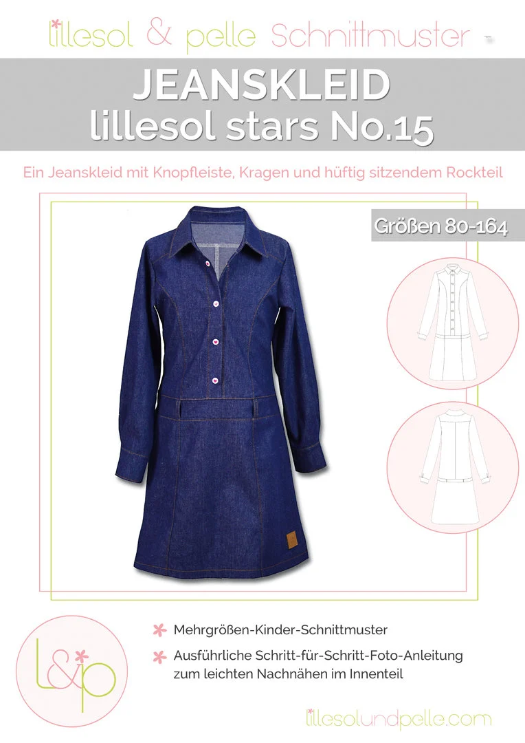 Lillesol - Jeanskleid stars No.15