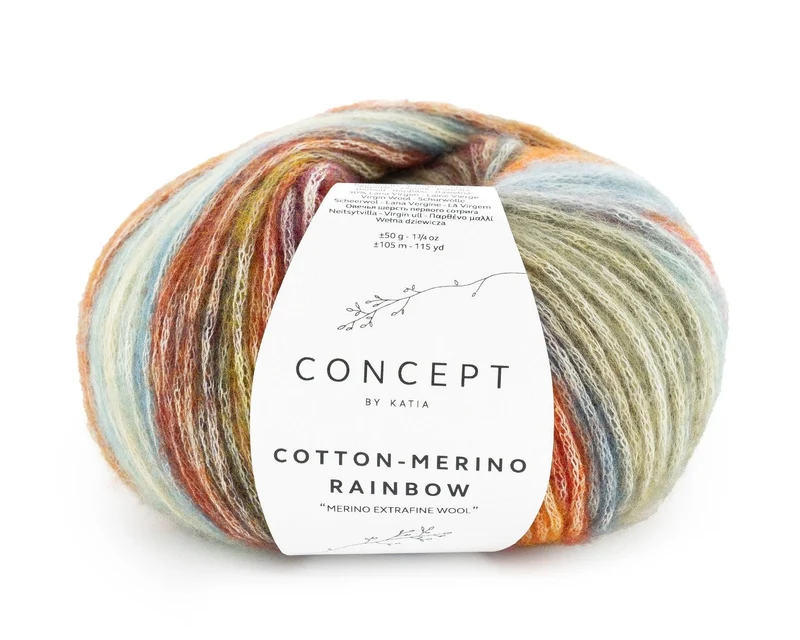 Cotton-Merino Rainbow - 50 gr