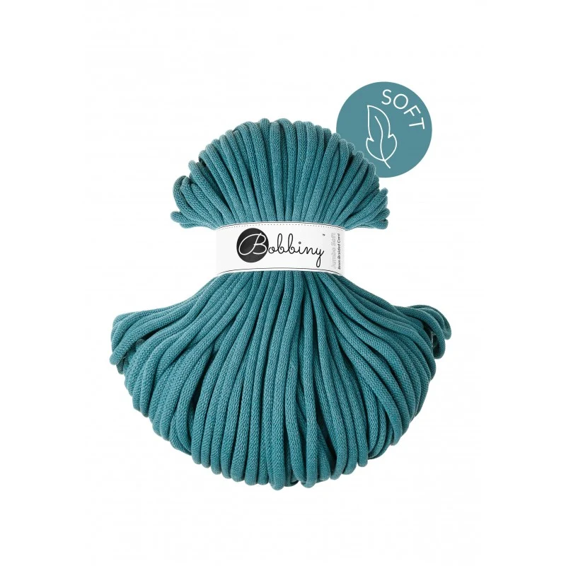 Bobbiny Flechtkordel, 8mm, teal