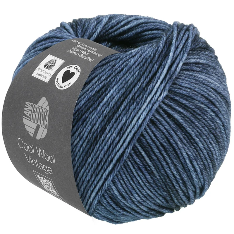 Lana Grossa Cool Wool Vintage Dunkelblau Nr. 7366