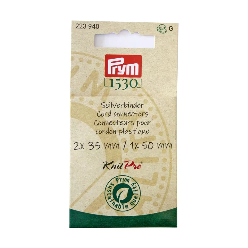 Connettori per Cavetti Ferri Circolari Prym Natural