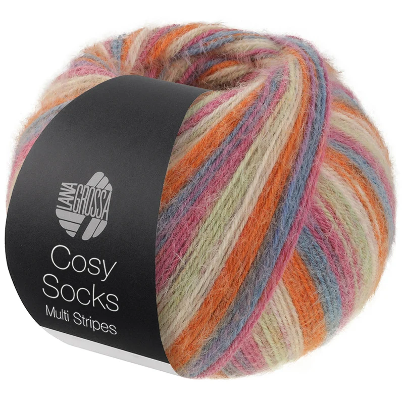 Lana Grossa Cosy Socks Multi Stripes