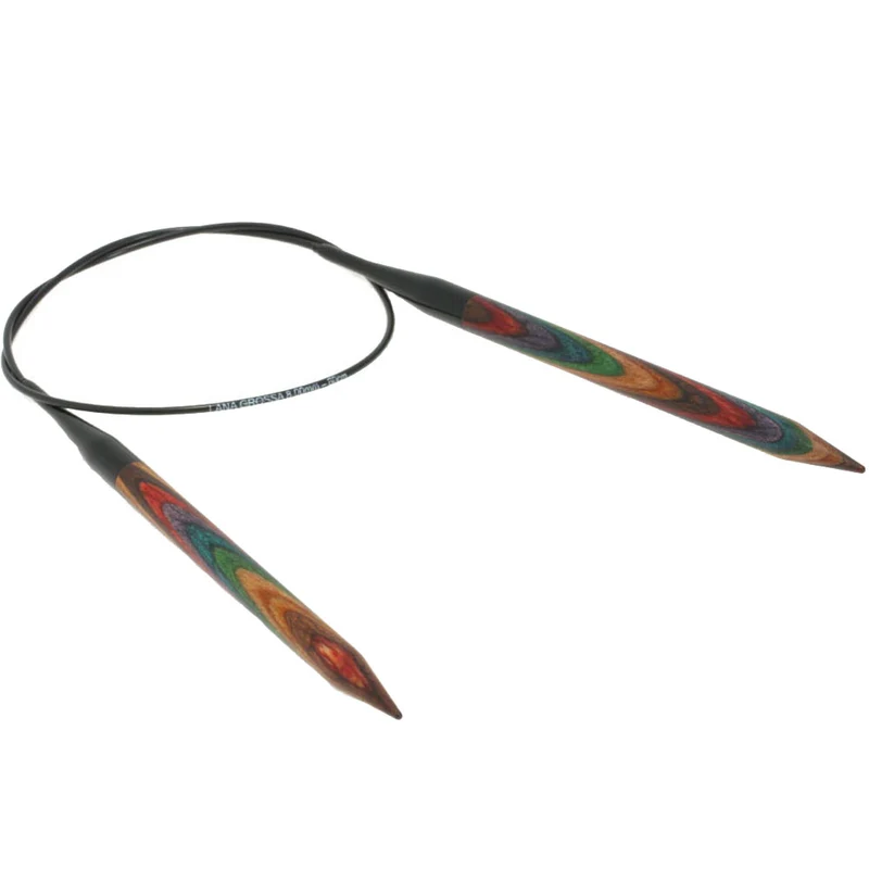 Lana Grossa Rundstricknadel Design-Holz Color