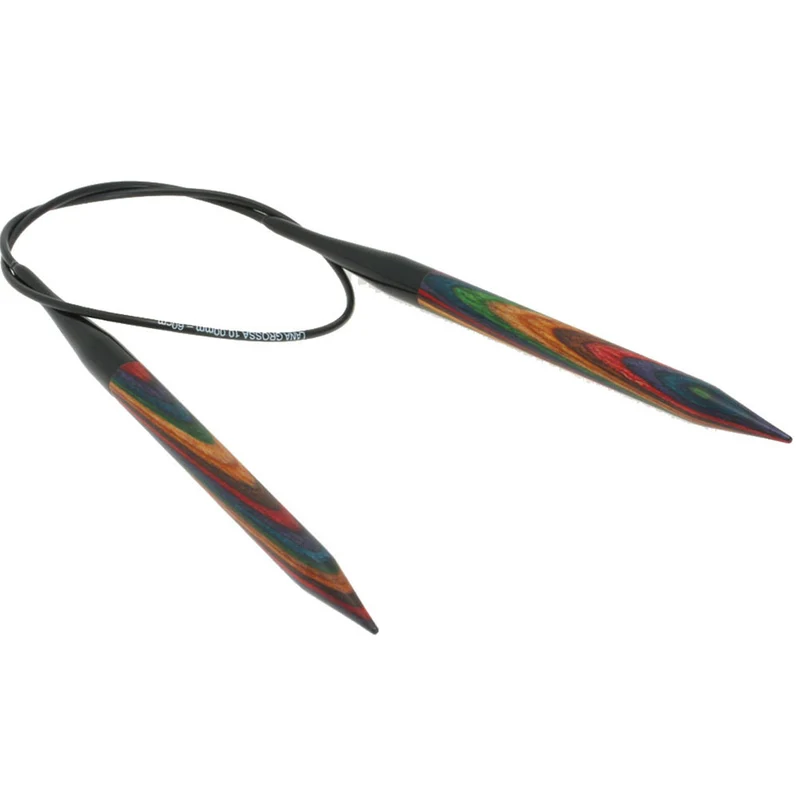 Lana Grossa Rundstricknadel Design-Holz Color