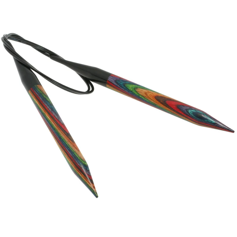 Lana Grossa Rundstricknadel Design-Holz Color