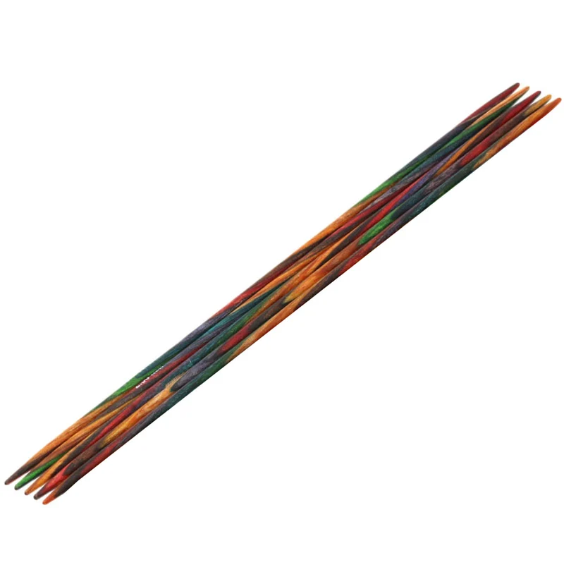 Lana Grossa Strumpfstricknadel Design-Holz Multicolor