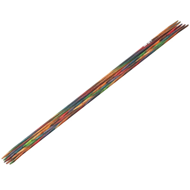 Lana Grossa Strumpfstricknadel Design-Holz Multicolor