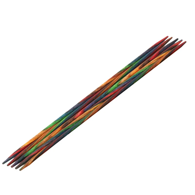 Lana Grossa Strumpfstricknadel Design-Holz Multicolor