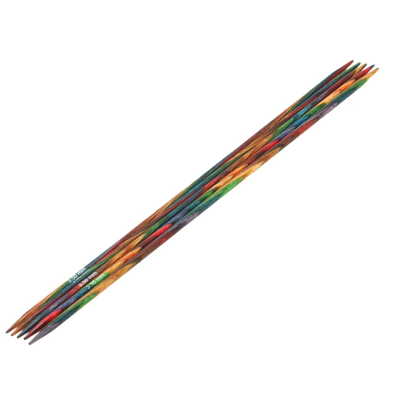 Lana Grossa Strumpfstricknadel Design-Holz Multicolor