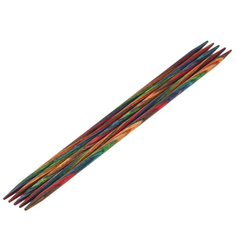 Lana Grossa Strumpfstricknadel Design-Holz Multicolor
