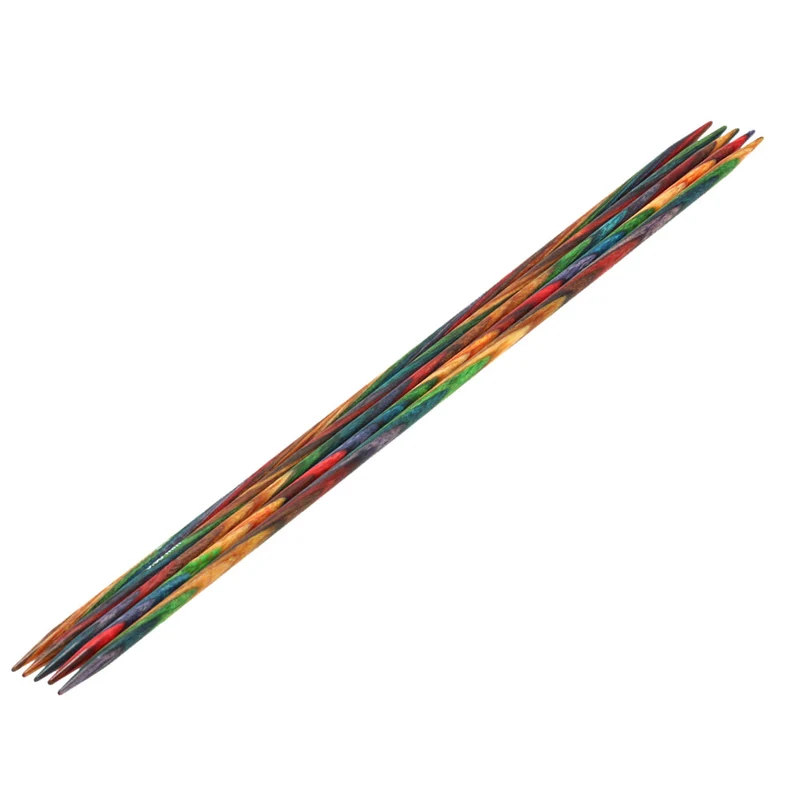 Lana Grossa Strumpfstricknadel Design-Holz Multicolor