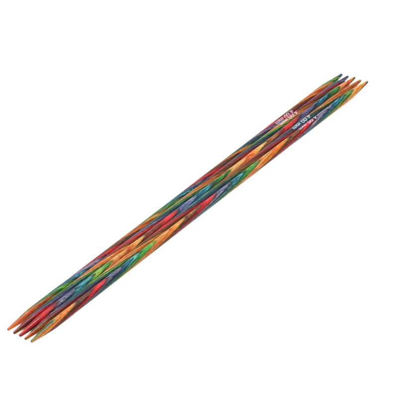 Lana Grossa Strumpfstricknadel Design-Holz Multicolor