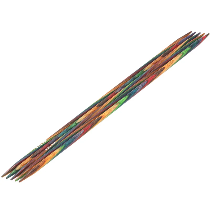 Lana Grossa Strumpfstricknadel Design-Holz Multicolor