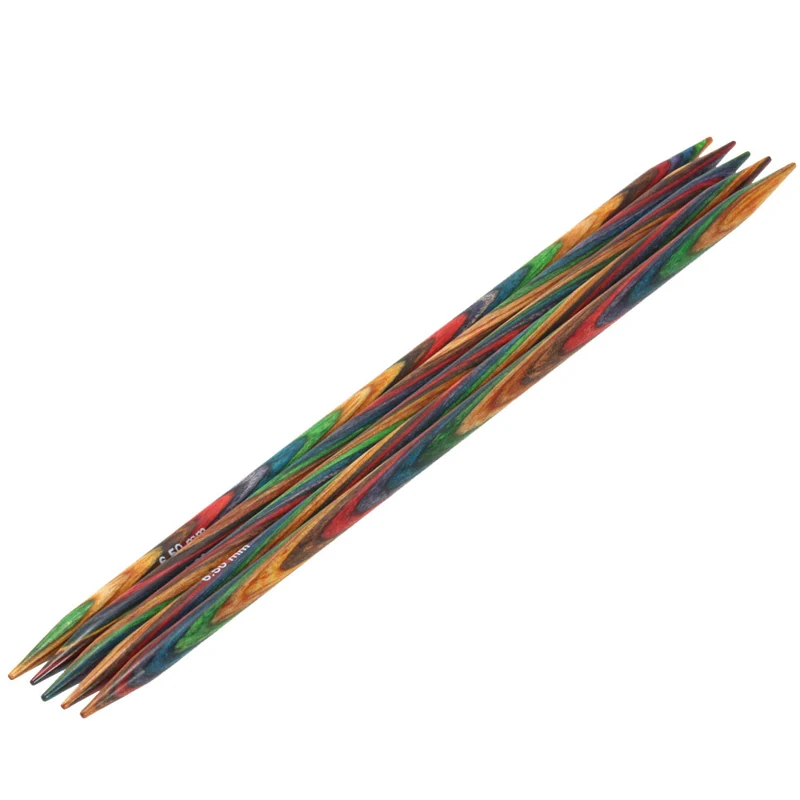 Lana Grossa Strumpfstricknadel Design-Holz Multicolor