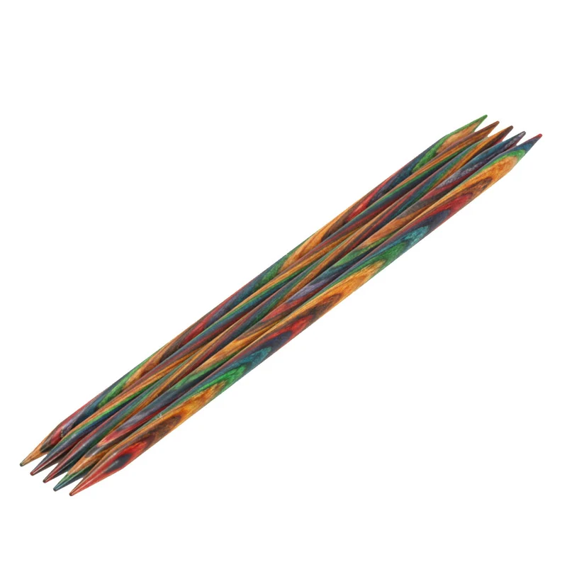 Lana Grossa Strumpfstricknadel Design-Holz Multicolor