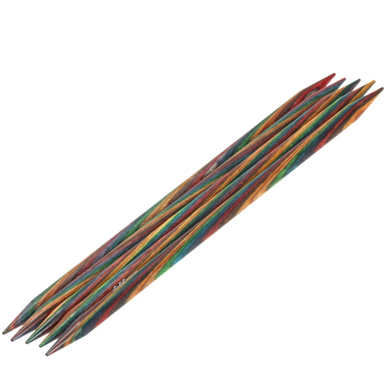 Lana Grossa Strumpfstricknadel Design-Holz Multicolor