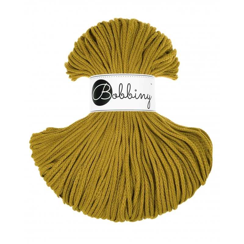 Bobbiny Flechtkordel, 3 mm, Spicy Yellow