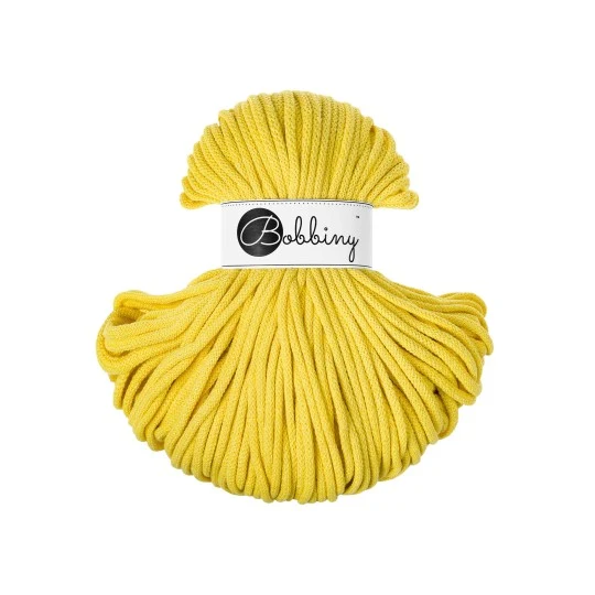Bobbiny Flechtkordel, 5 mm, Canary Yellow