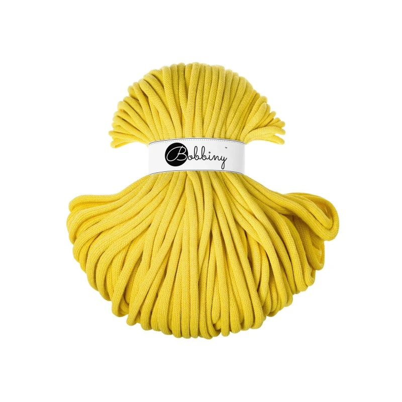 Bobbiny Flechtkordel, 9 mm, Canary Yellow
