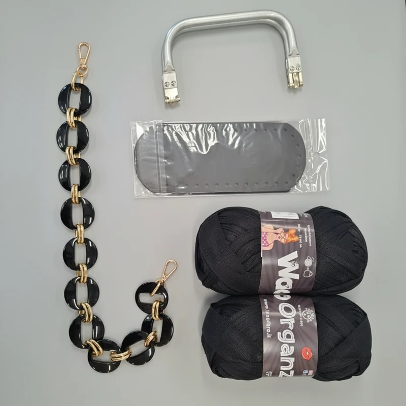 KIT ARIANNA - BORSA TECNICA RATTAN DI Frainodi Crochet