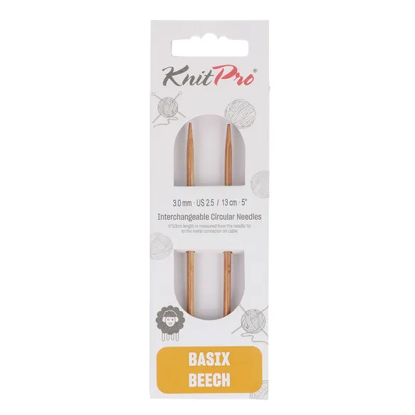 Punte per ferri circolari Basix in legno