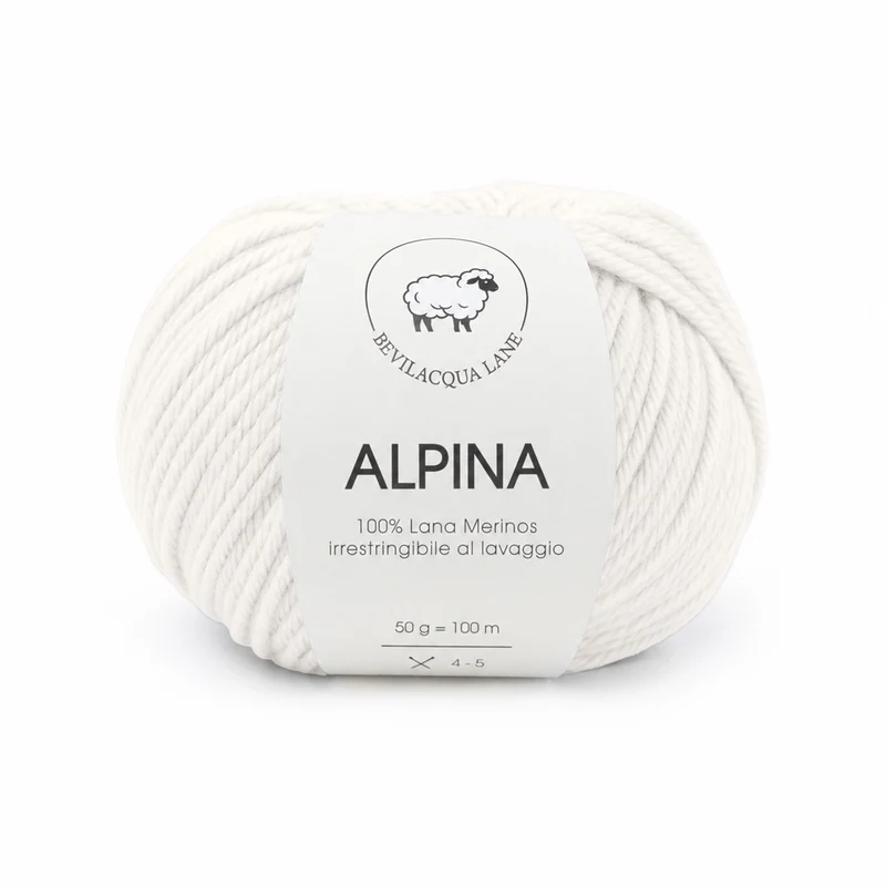 Alpina Bevilacqua Lane | Filato 100% Lana Merino Irrestringibile 50 g