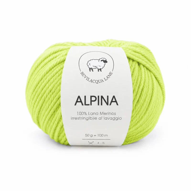 Alpina Bevilacqua Lane | Filato 100% Lana Merino Irrestringibile 50 g
