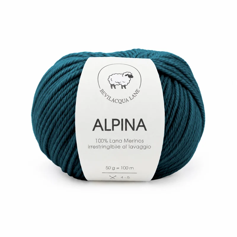 Alpina Bevilacqua Lane | Filato 100% Lana Merino Irrestringibile 50 g