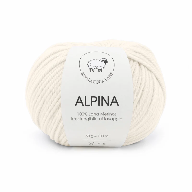 Alpina Bevilacqua Lane | Filato 100% Lana Merino Irrestringibile 50 g