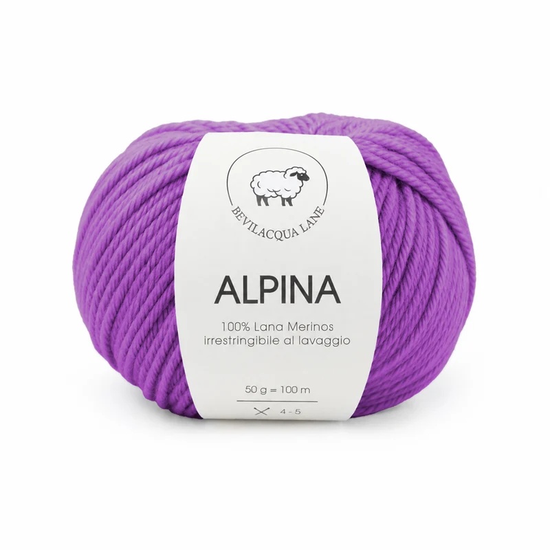 Alpina Bevilacqua Lane | Filato 100% Lana Merino Irrestringibile 50 g