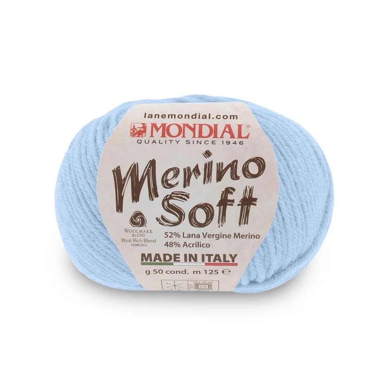 Merino Soft Mondial – Filato Lana Merino Superwash 50g