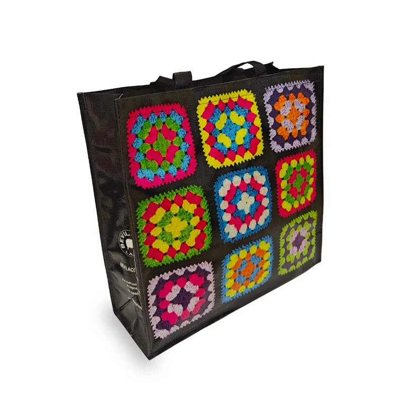 Borsa Porta Lavoro per Uncinetto e Maglia – Granny Square