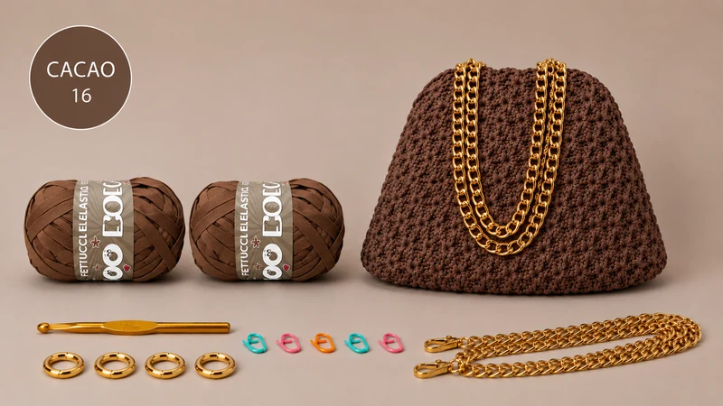 KIT POUCH BAG STELLINA - DI Frainodi Crochet
