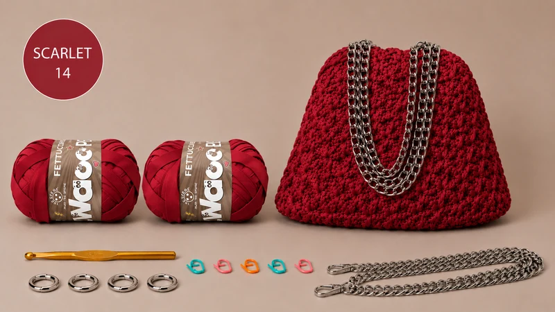 KIT POUCH BAG STELLINA - DI Frainodi Crochet