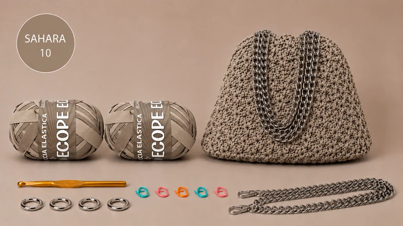 KIT POUCH BAG STELLINA - DI Frainodi Crochet