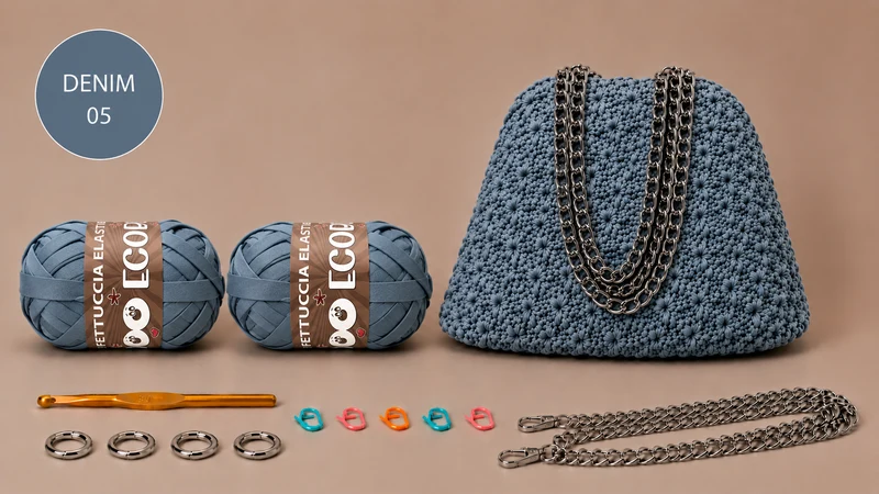 KIT POUCH BAG STELLINA - DI Frainodi Crochet