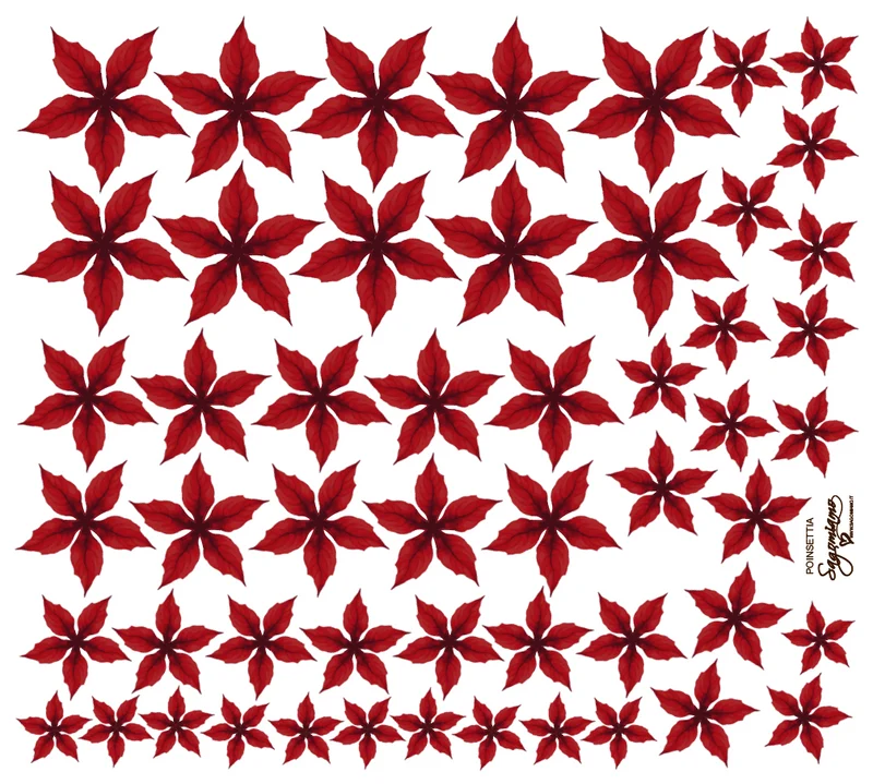 PANNELLO STELLE DI NATALE 45X50 PAN 02