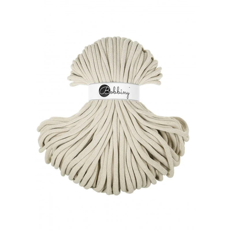 Bobbiny Flechtkordel, 9 mm, Cashmere Beige