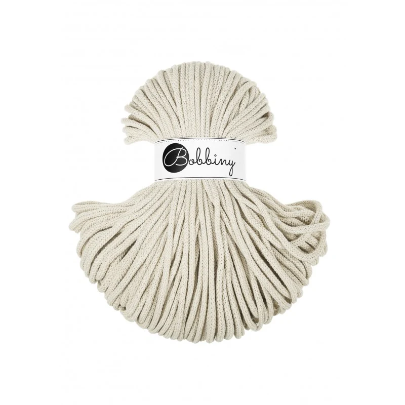Bobbiny Flechtkordel, 5 mm, Cashmere Beige