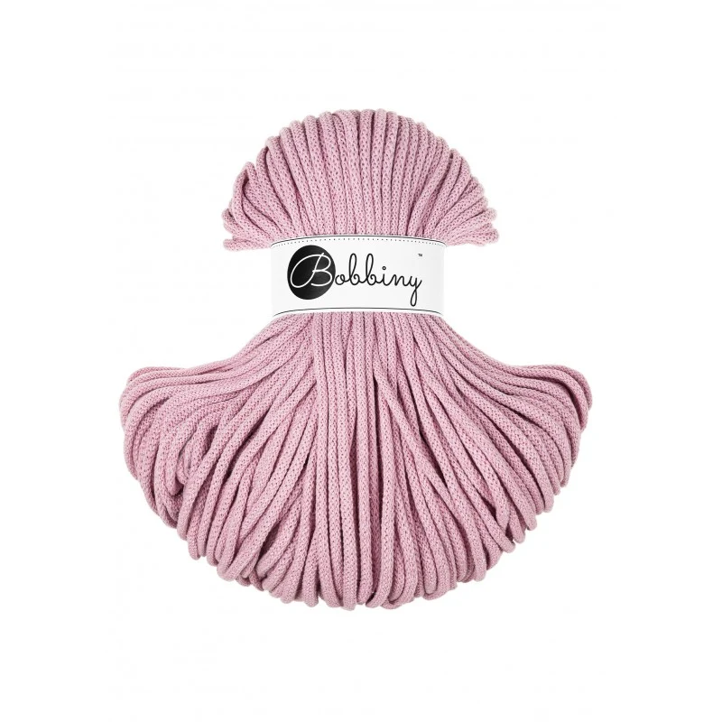 Bobbiny Flechtkordel, 5 mm, Dusty Rose