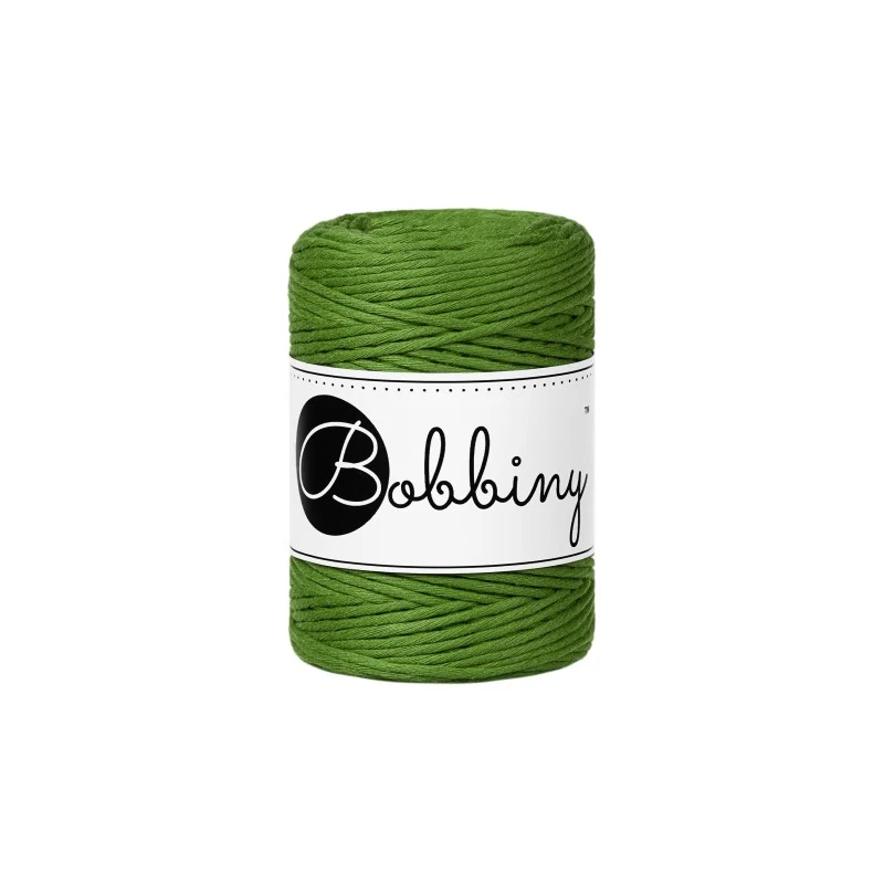 Bobbiny Makramee-Kordel, einfach gedreht, 1,5 mm, Moss Green
