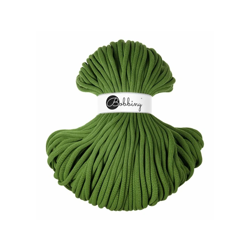 Bobbiny Flechtkordel, 9 mm, MOSS GREEN