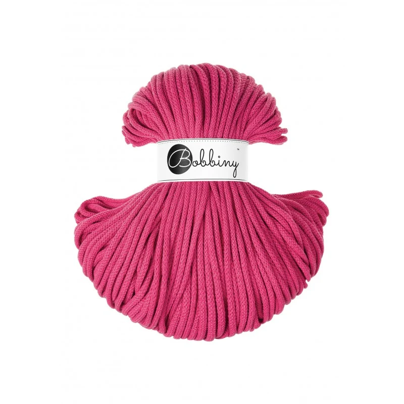 Bobbiny Flechtkordel, 5 mm, dopamine pink